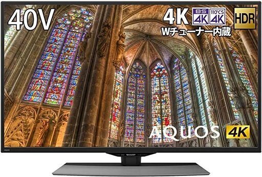LED液晶テレビ　40インチ　Android(youtube)　４K