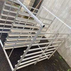 仙台市 アルミ苗箱収納棚 64枚用 軽トラ乗せ 直接引取のみ