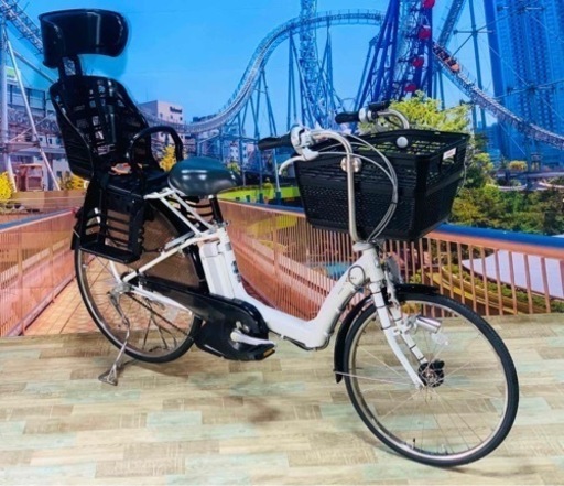 Ⅱ 4381 長生きバッテリー4.3A 26インチ　子供乗せ電動自転車　3人乗り
