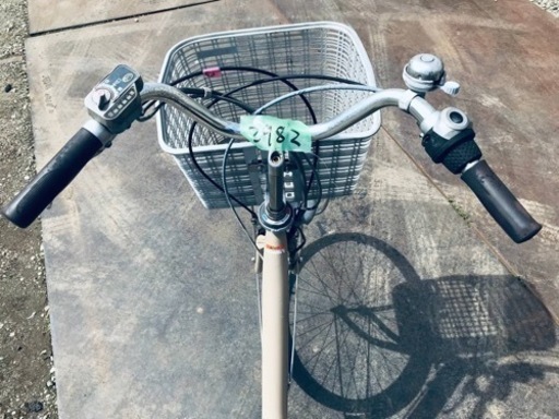 ④2982番 電動自転車 ノーパンクタイヤだから空気入れ不要！折り畳み式 
