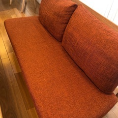 ナガノインテリア　レッドオーク　テーブル×ソファー5点セット