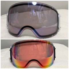 < Paypay決済可>DICE BANK スノーボード スキー ゴーグル 調光 偏光 2レンズ 2020購入
