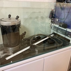 ⭐️福岡近郊配送します⭐️90cm水槽 水槽台 外部式フィルター LED照明　
