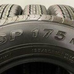 新車外し 2022年製 DUNLOP SP175N 195/80R15 107/105N LT 15インチ 夏タイヤ 4本 ハイエース キャラバン等　(JR303) クレジットカード QRコード決済可能