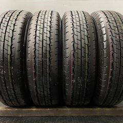 新車外し 2022年製 DUNLOP SP175N 195/80R15 107/105N LT 15インチ 夏タイヤ 4本 ハイエース キャラバン等　(JR308)クレジットカード QRコード決済可能