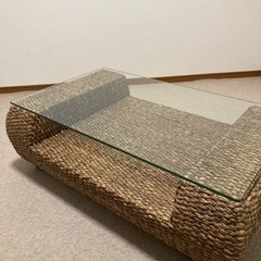 取りに来て下さる方限定　アジアンリビングテーブル