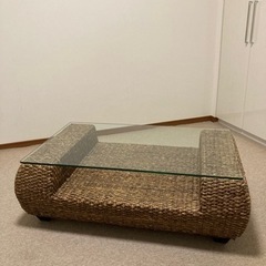 取りに来て下さる方限定　アジアンリビングテーブル