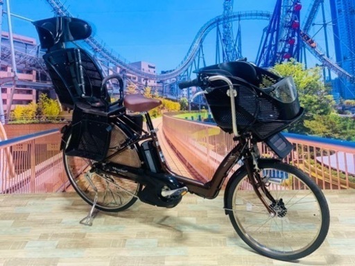 Ⅱ 4401 長生きバッテリー6.6A 26インチ　子供乗せ電動自転車　3人乗り