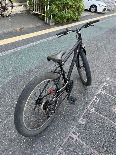 【リサイクルショップどりーむ天保山店】●431●　自転車　ファットバイク　Jeep　黒　状態良好　６段変速ギア付き　ベル付き　14965SA　２７インチ リサイクルショップどりーむ天保山店】○431○ 自転車 ファットバイク