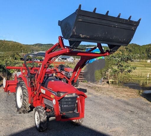 鹿児島発　ヤンマー24馬力　バケット付きトラクターRS24　パワステ　オート深耕