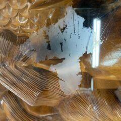 ◎高級座卓　動物彫刻木彫りガラステーブル　団地・メゾネット・2階以上配達不可です！◎　