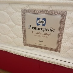 SEALY シーリージャパン ベッドフレーム＋マットレスセット ダブルベット レザー