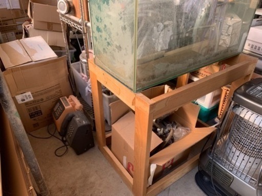 水槽セット GEX 900mm×500mm×400mmモーター3台付き おまけ付き 台付