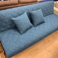 ソファーベッド Licol ブラウン×ブルー - その他 