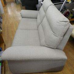 2.5人掛けソファ ベージュ×グレー系 幅200㎝ 布製 ファブリック 2人掛け