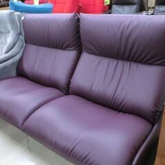 ジモティ来店特価!!!　2人掛けソファー　パープル　J-1039