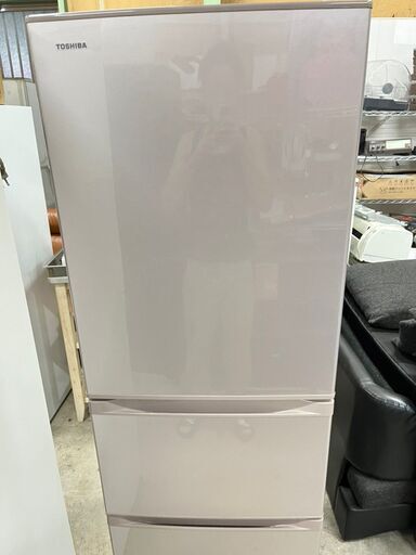 【A-319】東芝 冷蔵庫 GR-K36S(NP)2017年製★赤字覚悟の激安商品★ 中古  激安 ファミリータイプ