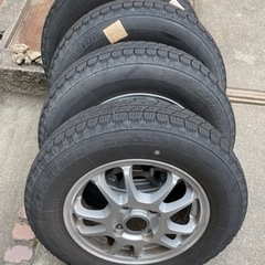 スタッドレス BRIDGESTONE ICEPARTNER 145/80R13 2015年 エコフォルム  