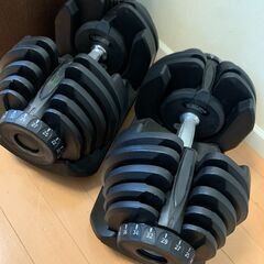 【ネット決済】可変式ダンベルセット　40kg x 2個