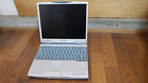 SHARP Mebius PC-MJ740C 本体のみ(HDD、ACアダプター無し) 電源が入りWindowsMEが立ち上がりました。 - 大和市