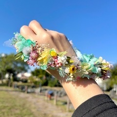 花かんむり ベビー、キッズ、花嫁、ペット、ドール、結婚式、七五三