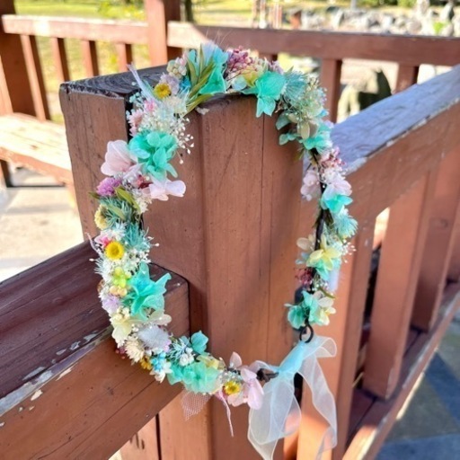 花かんむり ベビー、キッズ、花嫁、ペット、ドール、結婚式、七五三