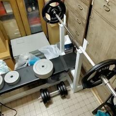 取引中)ベンチプレスセット(値下げ交渉可) - スポーツ 