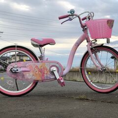 子供自転車　ディズニー　プリンセス　18インチ　訳アリ