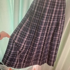 403.WAYANCRIT チェックの青色ロングスカート☆