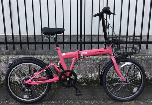 動作・整備>ライフスタイル・20インチ折りたたみ自転車・シマノ外装6
