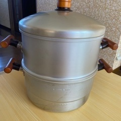蒸し器付きアルミ鍋　2段