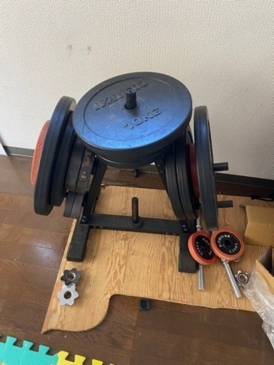 急募】バーベル ベンチ セット ベンチプレス 安全台 100kg以上 - その他 