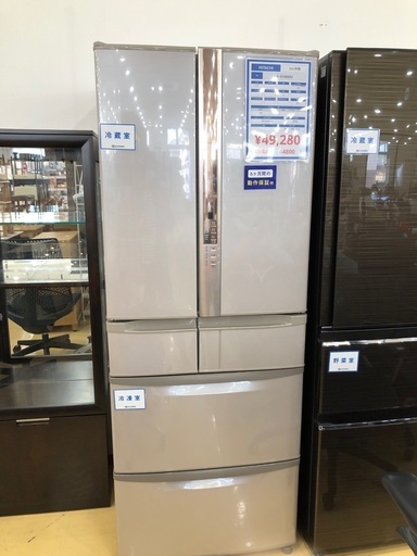 HITACHI 6ドア冷蔵庫　2012年製　475l