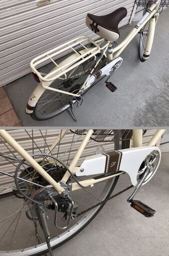 Fiona フィオナ 自転車 26インチ 6段変速 オートライト 通学 通勤 シティサイクル Fiona フィオナ 自転車 26インチ 6段変速 オートライト 通学 通勤