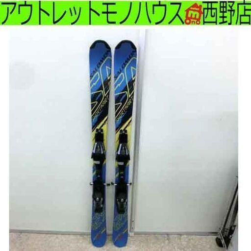 サロモン 125cm 大人用 2点セット SHORT KART スキー板 SALOMON 青系 札幌市 西区 西野店