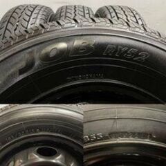 【YK JOB RY52 195/80R15 107/105L LT】夏タイヤ【日産 キャラバン 純正ホイール 15インチ 5.5J6HPCD139.7+45】18年 バリ溝　(TE806)クレジットカード QRコード決済可能