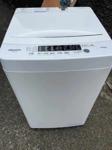 2022年製　使用３ヶ月　ハイセンス　洗濯機　HW-K45E