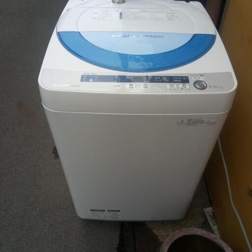 洗濯機　シャープ　5、5キロ　風乾燥付き