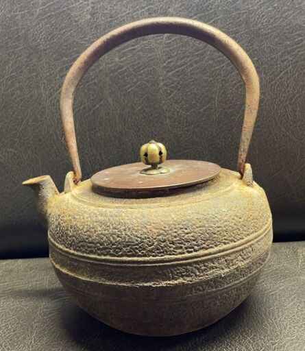 ★中古★煎茶道具 鉄瓶 茶器 茶道具 瑞雲堂 銅蓋 錆・汚れ有り