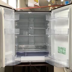 MITSUBISHI/三菱 6ドア冷蔵庫 600L 自動製氷機能付き MR-WX60A-BR 2017年製