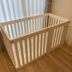 本日のみ値下げ　キャスター付　ペットサークル　ケージ　韓国製