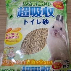 【ペット】【ウサギ用トイレ砂】広葉樹の超吸収トイレ砂5kg