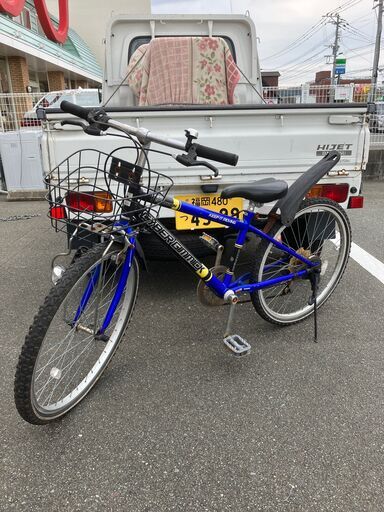 24インチ キッズ自転車 子供用自転車 ブルー 青色 No.282 ※現金、クレジット、スマホ決済対応※