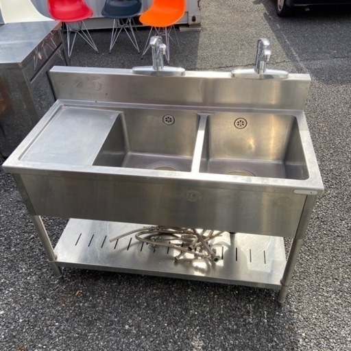 中古二槽シンク