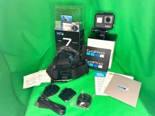 付属品完備 ヘッドマウント付 GoPro HERO7 BLACK 初期化済 - カメラ