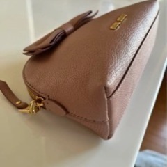 MIUMIUミュウミュウ マドラスリボンコスメポーチ ピンク