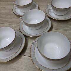 リチャードジノリ ベッキオグレース ティーカップ＆ソーサー5客 セット 茶器 食器 