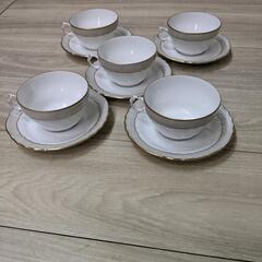 リチャードジノリ ベッキオグレース ティーカップ＆ソーサー5客 セット 茶器 食器 