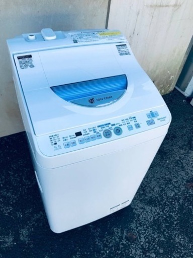 ①♦️EJ497番SHARP電気洗濯乾燥機