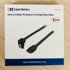 Cable Matters SATA ケーブル （L型）45cm...